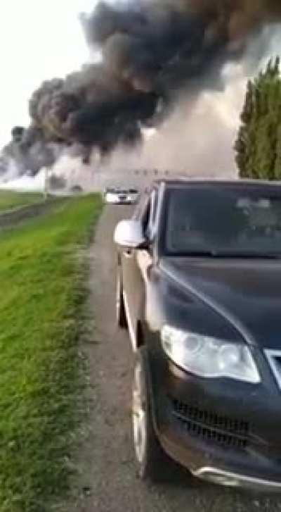 Gas station in Russia exploded