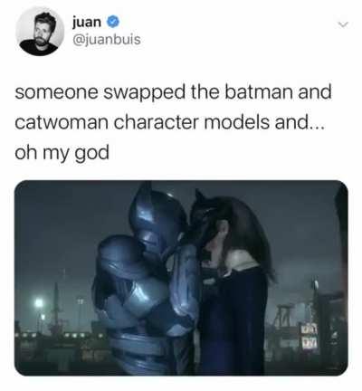 Batman looking T H I Q U E