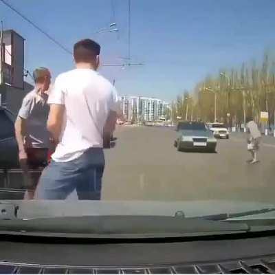 The guy's reaction says it all