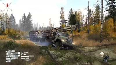 MudRunner | URAL-4320 | Bog map