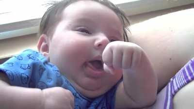 Baby trying to sneeze but couldn't