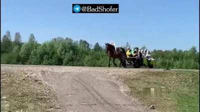 Bashkiria, a woman's leg was torn off