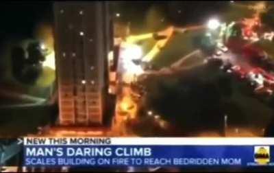 Philadelphia man climbs 15 stories to save his mother from burning building