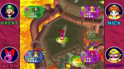 When your playing Mario party and then that one Minigame shows up...