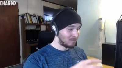 Beanieboi enjoying banana