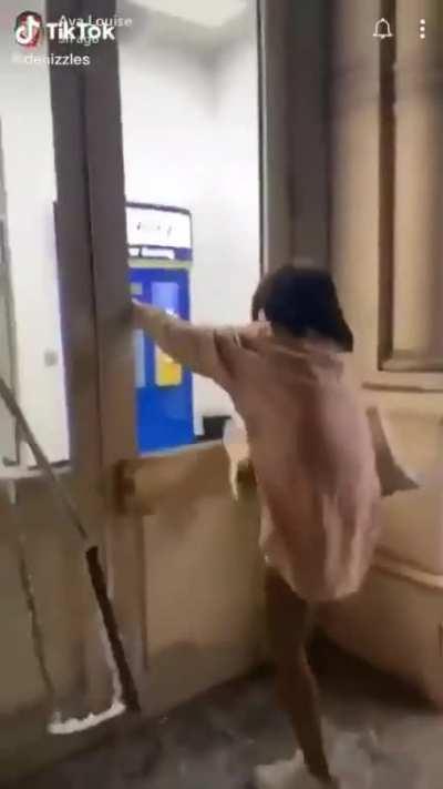 Officer I just wanted to use the ATM