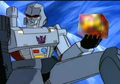 Megatron ponders the cube