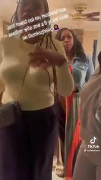 Woman Follows Her Husband On Thanksgiving, Meets His Other Wife & 9 Year Old Kid!