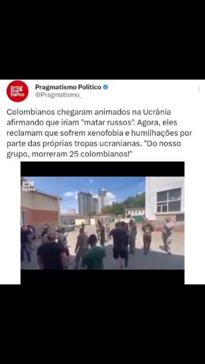 Colombianos que foram à Ucrânia lutar na guerra reclamam de xenofobia por parte dos ucranianos 