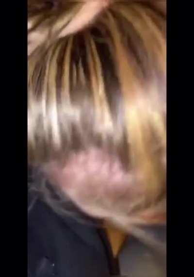 Layla sucking on a black dick