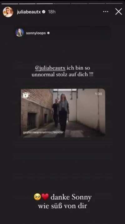 Nach ihrem Areola Slip auf YouTube kommt leider nur Werbung auf Instagram von der Trulla - Paula kann leider gerade nicht, bitte verzeiht mir