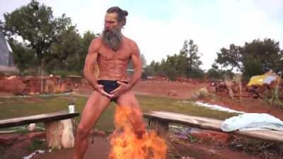 Balls slapping over fire will cleanse your soul.