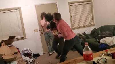 A while back a buddy wanted to box me at his place. Called me out for pulling my punches so.... p.s. they lost the other glove so i used a shirt