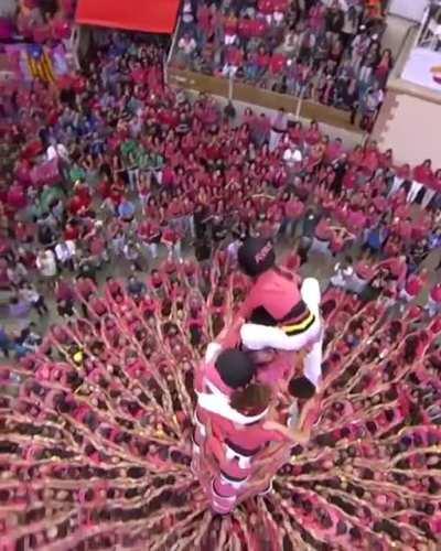 The formation of human towers is a tradition in Catalonia. The “Castellers”, who build the human towers compete in teams known as “colles”, aim to build the highest and most complex tower. The tradition dates back to the end of the 18th century and is an 