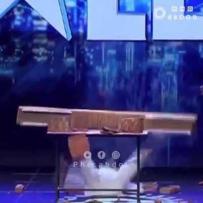 Bit off more than he could chew, eh?