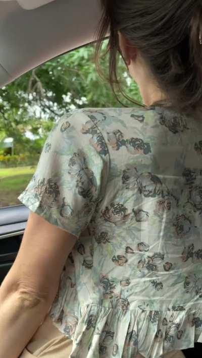 Driving By a Cyclist and Flashing Him!