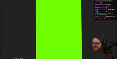 I thought this would work well as a meme template, so I put a green square that you can chroma key anything onto.