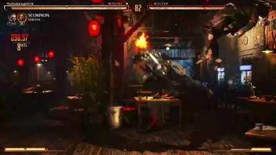 What happens when you get hit once in MK1