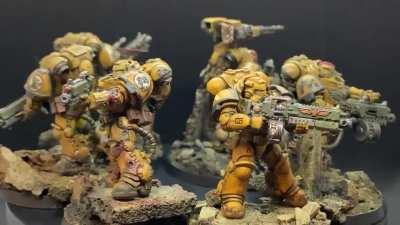 Veteran Sergeant Hargeas Sevatro and his Heavy Intercessor Retinue