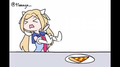 I animated war breaking out in the hololive office 🍍🍕