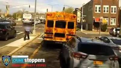 Man in NYC runs over school bus Driver during road rage incident