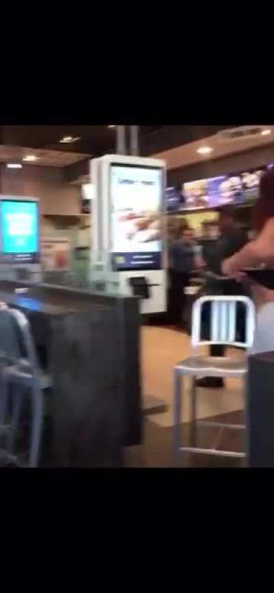 Fight breaks out at McDonald’s; bonus boobs
