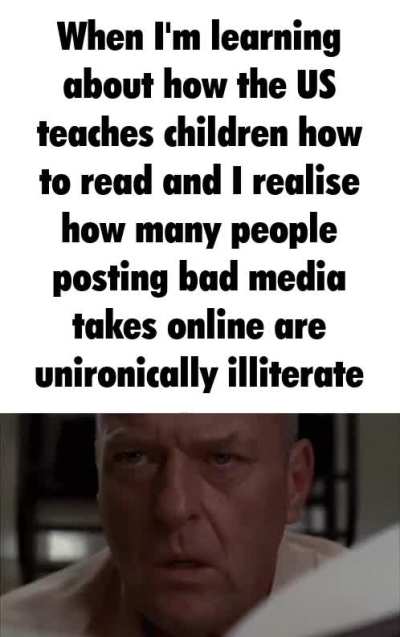 Fym they're teaching kids to just guess the word based on the shape????