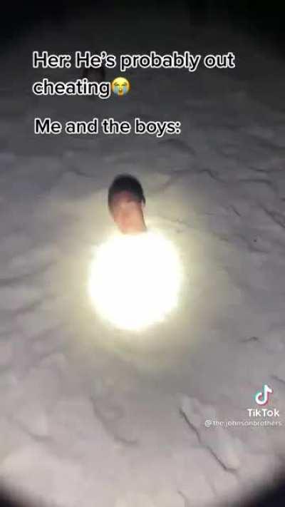 Just a couple of chads on the beach