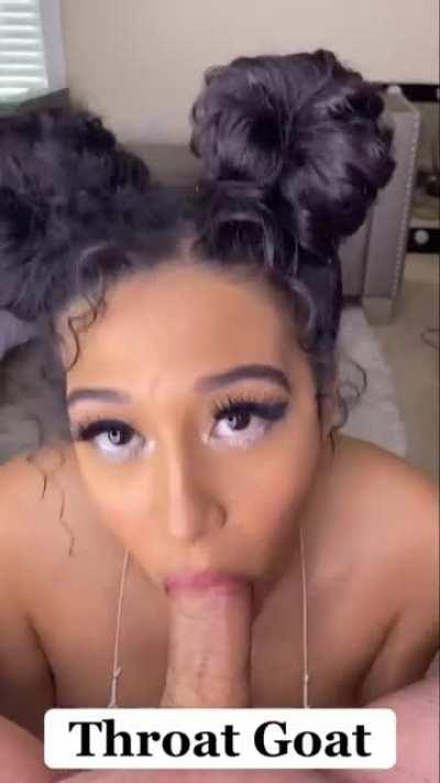 I think I would look cute with your cock down my throat