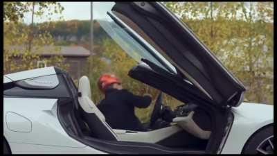 First you put your get in helmet