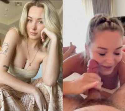 Casual dressed picture and facial video collage