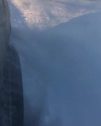 Long back road + slow mo + bunch of snow = good times