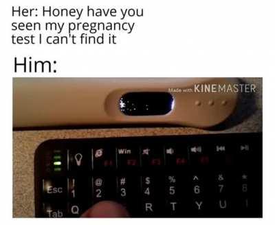 Mans playing DOOM on pregnancy test