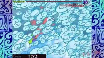 Danmaku of snowballs