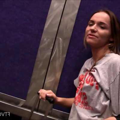 Cute Girl Flashing in Public