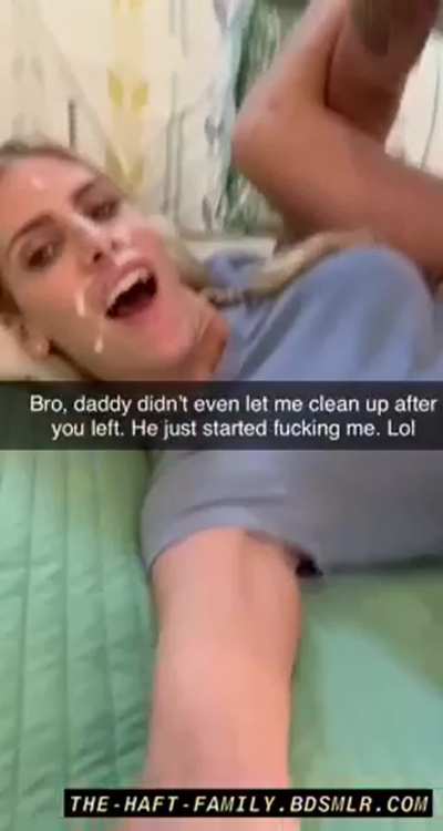 Snapchat with dad to bro