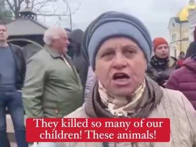 This lady has strong opinions about the eviction of the russian Patriarchate in the Kyiv-Pechersk Lavra