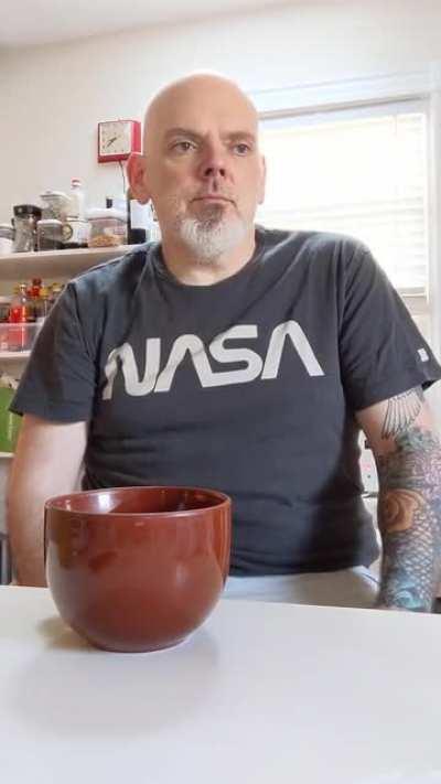 Video of me drinking coffee in August.