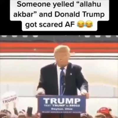 Trump shited hes pants.