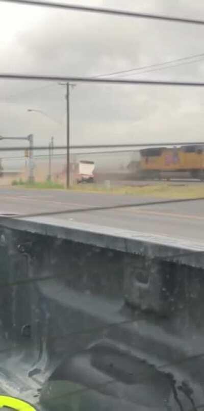 Train Crashes Into 18-Wheeler in Texas