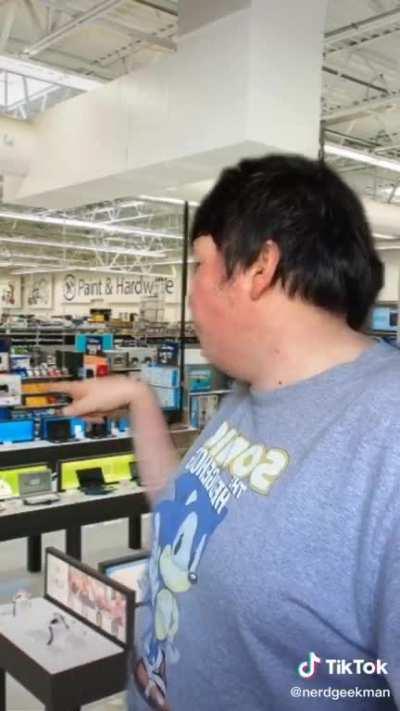 Poor guy, he just wants his Looney Tunes