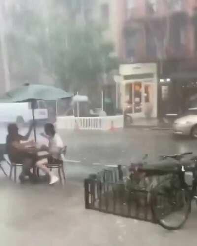 When bars and restaurants reopen and you are only allowed to sit outside