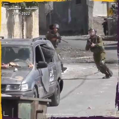 Rocks against rifles, and the one trowing the rocks are the ones called terrorists...