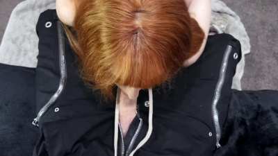 Emo Boyfriend Films Needy Redhead Throating His Cock
