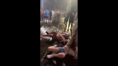 Girls trying to fight