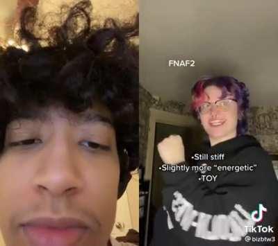 Teenage Girl nails movements from a game franchise she loves