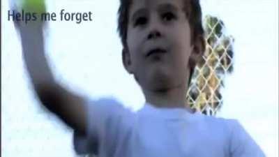 Tennis ball throw it against a wall