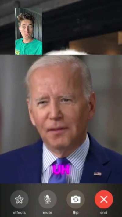 He has something to say 