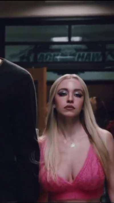 Bouncing in pink outfit 