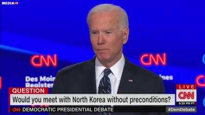 Biden has a broken clock moment.